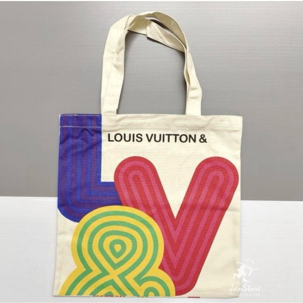 LV BAGShenzhen Exhibition Canvas Tote BagLimited Edition